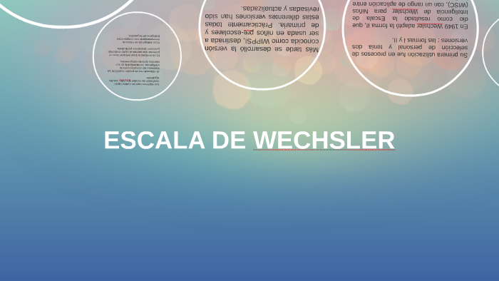 Escala De Wechsler By Paola Sandoval On Prezi