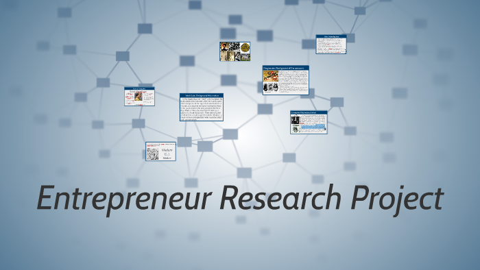 entrepreneur research project