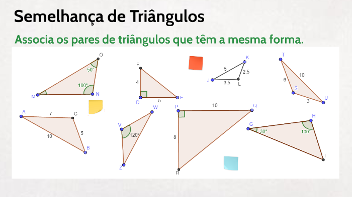 Semelhança de triângulos by Susana Rainho on Prezi
