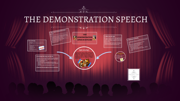 demonstrative presentation definition