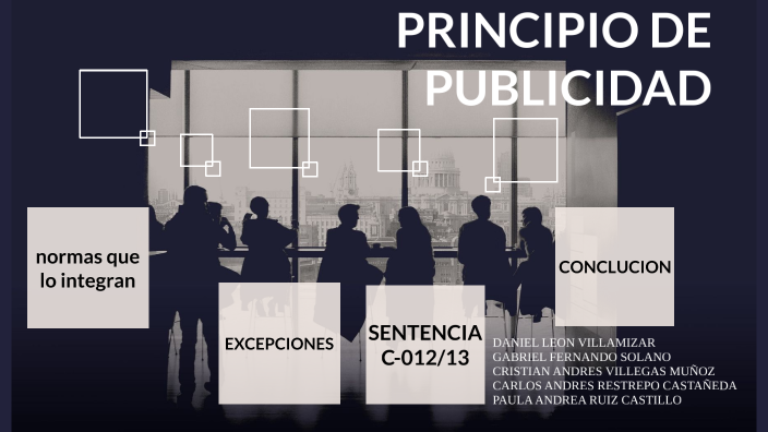 PRINCIPIO DE PUBLICIDAD By Daniel Leon Villamizar On Prezi