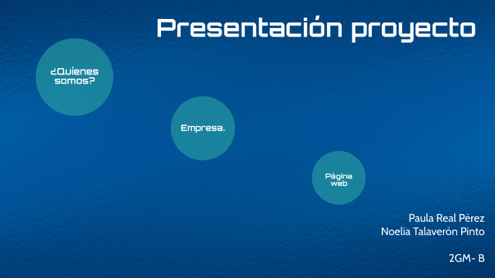 Presentación Proyecto by paula real on Prezi