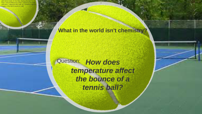 tennis ball temperature science experiment