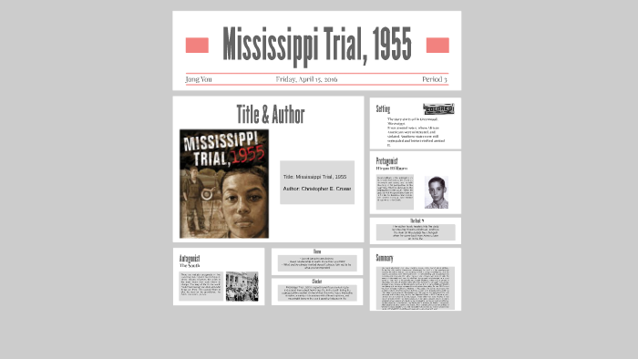 Mississippi Trial, 1955 By Jong You On Prezi