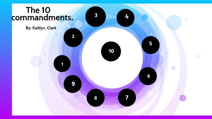 The 10 commandments by Kaitlyn Clark on Prezi