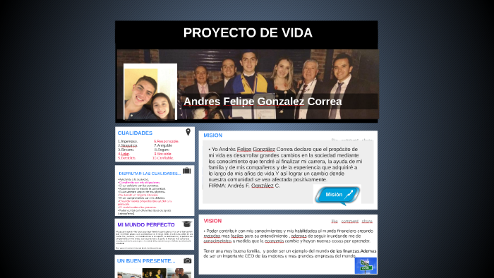PROYECTO DE VIDA by Andres Felipe Gonzalez Correa on Prezi