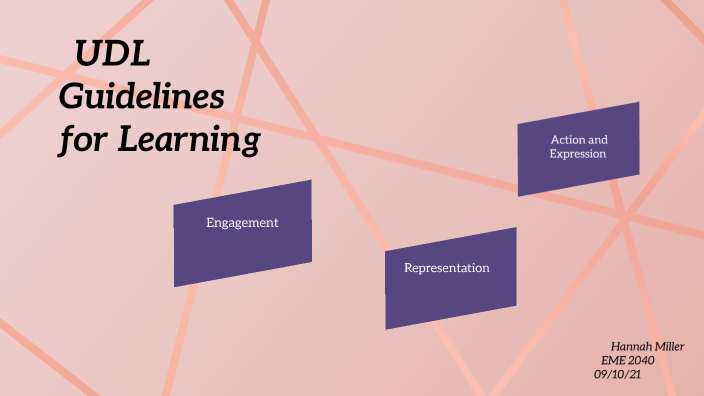 UDL Guidelines for Learning by Hannah Miller on Prezi