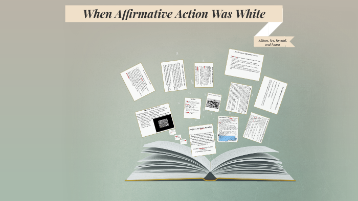 when affirmative action was white book when affirmative action was white book