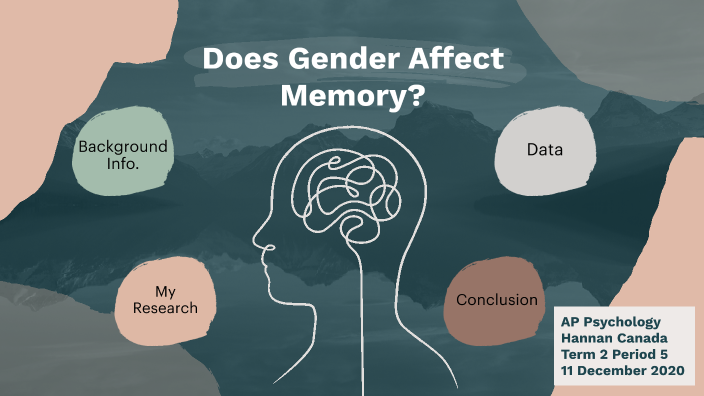 does gender affect short term memory experiment