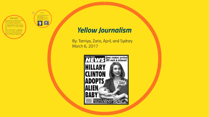 essay on yellow journalism