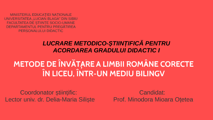 Lucrare Gr I Minodora By Cabas Sergiu On Prezi