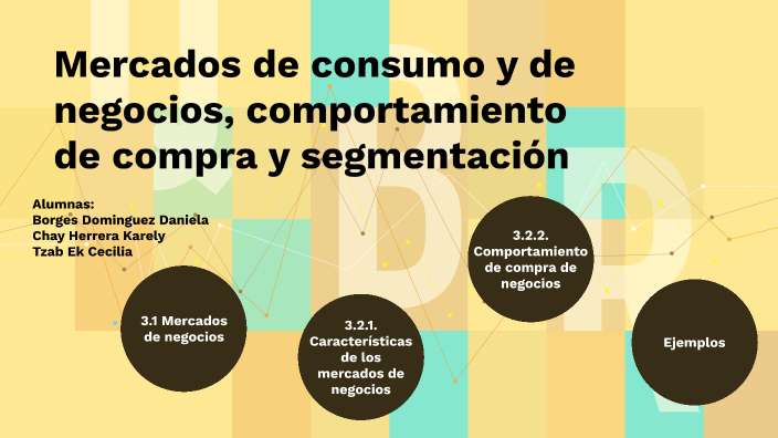 Mercados de consumo y de negocios, comportamiento de compra y