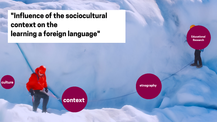"Influence of the sociocultural context on the learning a foreign ...