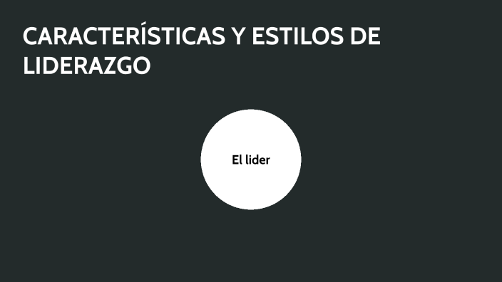 Características y estilos de liderazgo by Román Amaya Ramírez on Prezi
