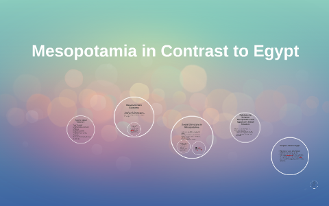 Mesopotamia Vs. Egypt By Brianna Honce
