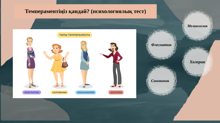 темперамент психология презентация казакша