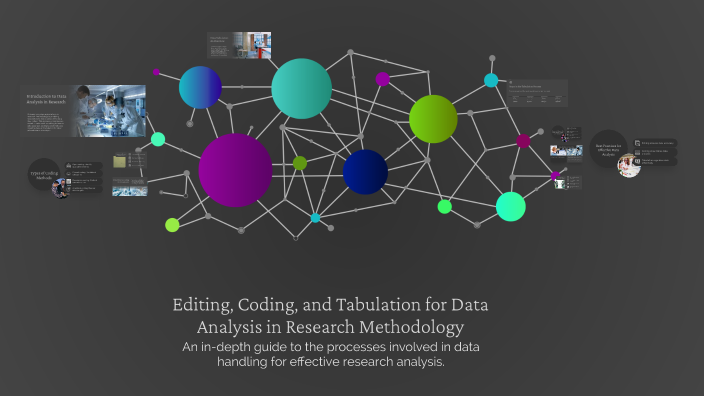 Editing, Coding, and Tabulation for Data Analysis in Research ...
