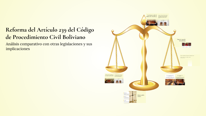 Reforma del Artículo 239 del Código de Procedimiento Civil Boliviano by ...
