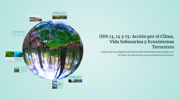 ODS 13, 14 y 15: Acción por el Clima, Vida Submarina y Ecosistemas ...
