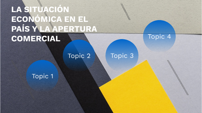 La situación económica en el país y la apertura comercial by martha