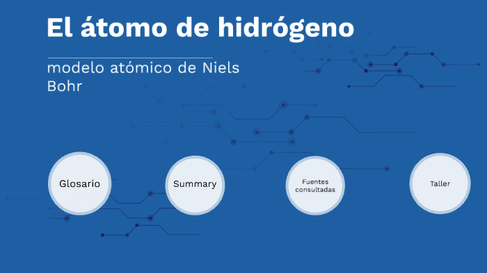 El átomo de hidrógeno, modelo atómico de Niels Bohr by santiago gaitan  zapata