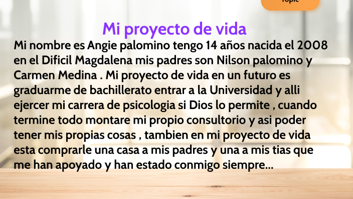 mi proyecto de vida by Angie Isabel palomino Medina on Prezi