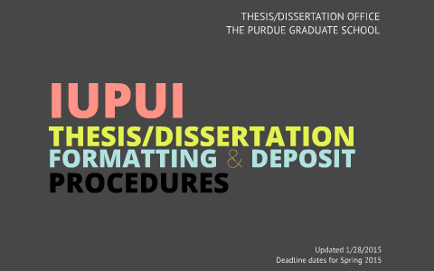 purdue dissertation deposit