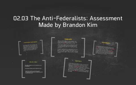 02.03 the anti federalists written assignment