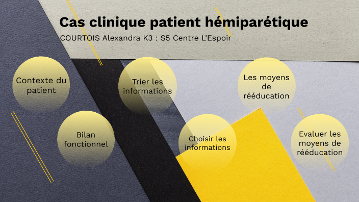 Cas clinique patient hémiparétique by Alexandra Courtois on Prezi