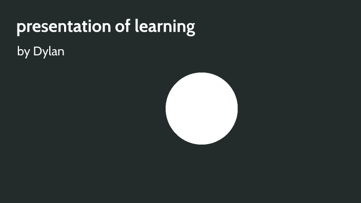 presentation of learning by Dylan Stidam on Prezi