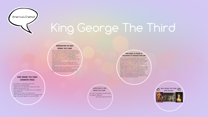 King George The Third Acrostic Poem By Amanda Kurver