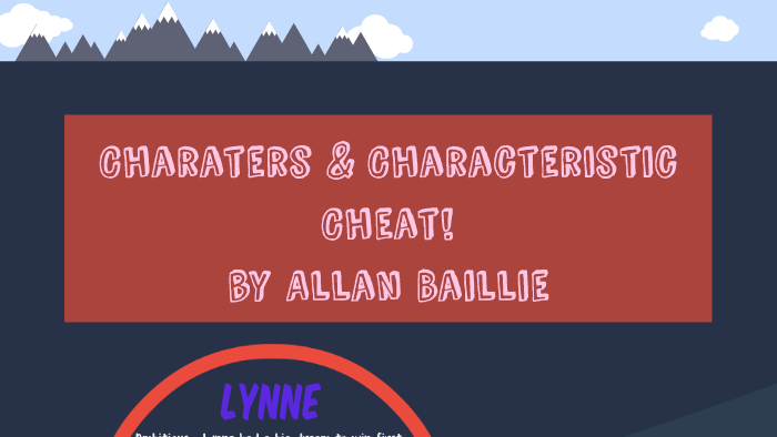 Charater & Characteristic | Cheat! by Allan Baillie by Wei ...