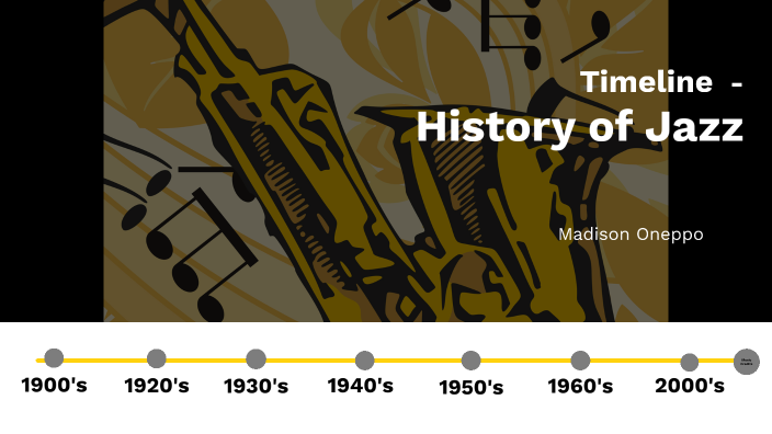 History Of Jazz Timeline Project By Madison Oneppo