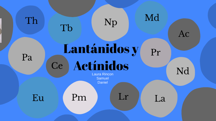 Lantánidos y Actínidos by Laura Rincon on Prezi