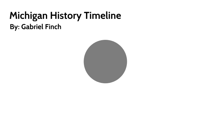 Michigan History Timeline by Gabe Finch