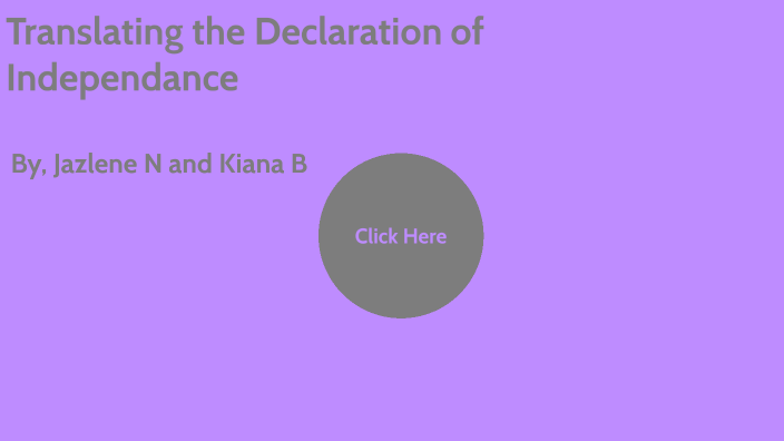 declaration of independence translation for dummies