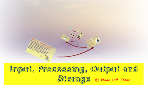 Input, Processing, Output and Storage by Tessa Kolster on Prezi