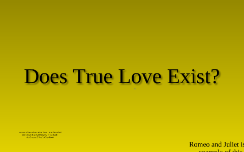 true love exist essay