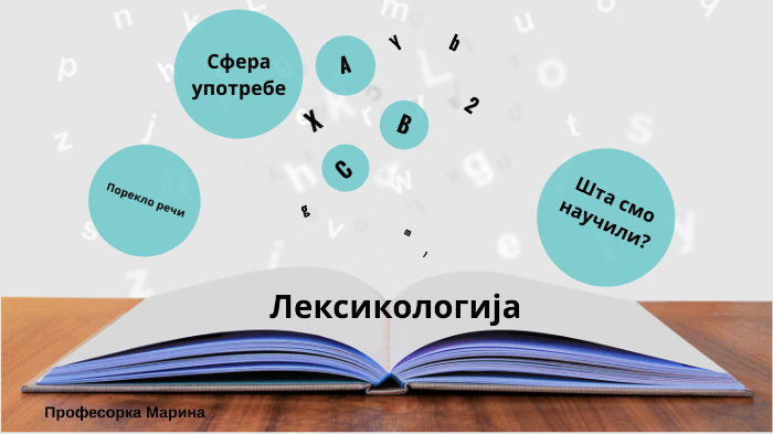 Лексикологија - порекло и сфера употребе речи by Марина Панић on Prezi