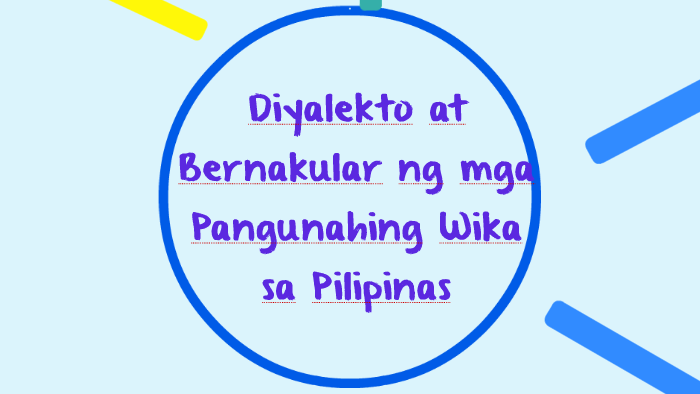 PDF Mga Wika at Dyalekto Sa Pilipinas