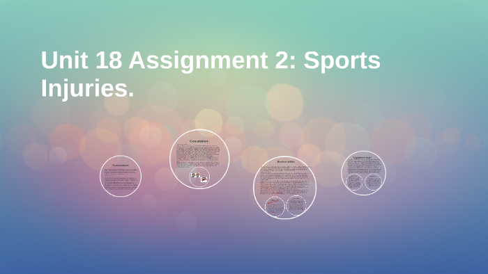 sport injuries assignment 3