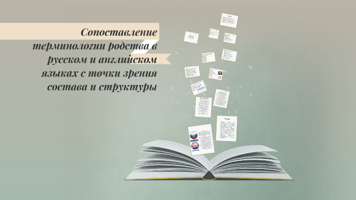 Сопоставление терминологии родства в русском и английском яз by Мария ...