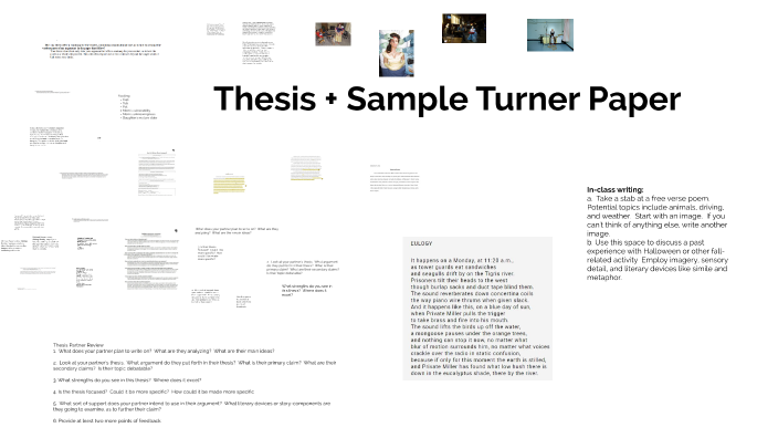 turner's thesis summary