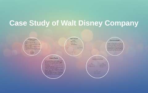 walt disney company case study