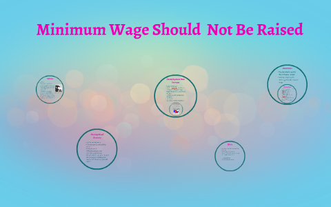 reasons why minimum wage should not be raised essay