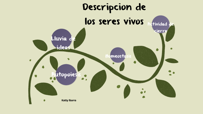 Descripción de los seres vivos. by Katty ibarra