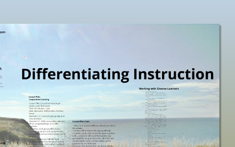 Differentiating Instruction by Danielle Cunningham on Prezi