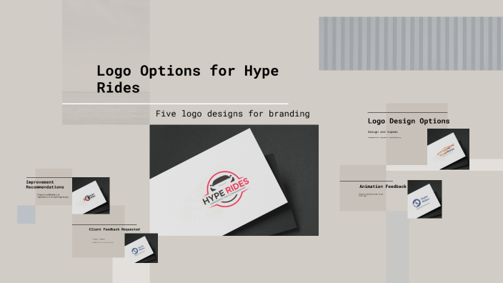 Logo Options for Hype Rides by VINEET KATHURIA on Prezi