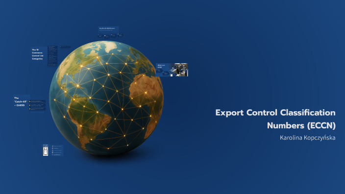 Export Control Classification Export Control Classification Numbers (ECCN) by k k on Prezi