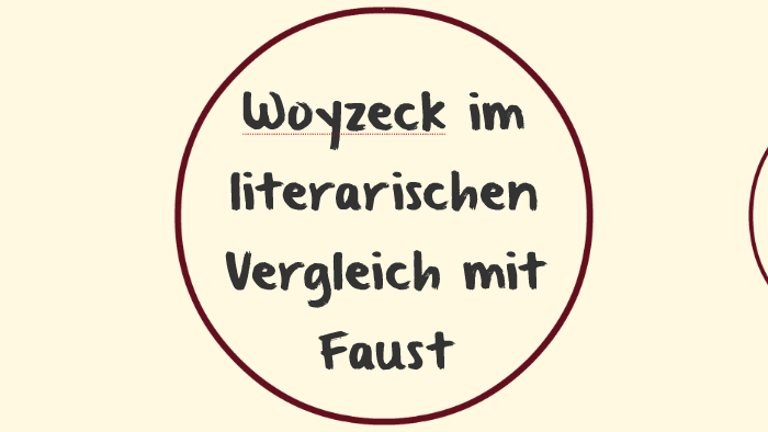 Woyzeck im literarischen Vergleich mit Faust by Thalia Piening on Prezi